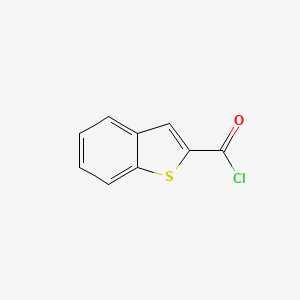 Chemical structure of Benzo[b]thiophene-2-carbonylchloride