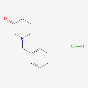 Chemical structure of 1-Benzyl-3-piperidone Hydrochloride