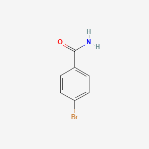 Chemical structure of 4-Bromobenzamide