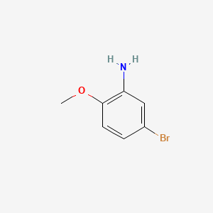 Chemical structure of 5-bromo-2-methoxyaniline