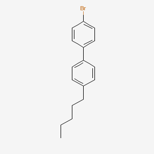 Chemical structure of 4-Bromo-4'-pentylbiphenyl