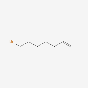 Chemical structure of 7-Bromo-1-heptene