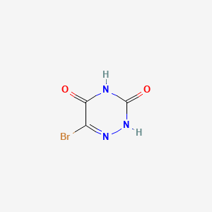 Chemical structure of 5-Bromo-6-azauracil