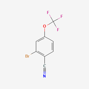 Chemical structure of 2-Bromo-4-(trifluoromethoxy)benzonitrile