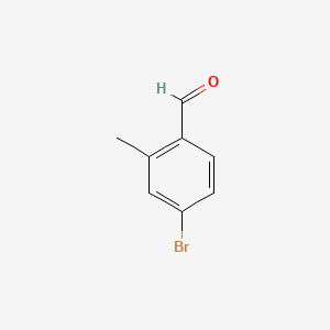 Chemical structure of 4-Bromo-2-methylbenzaldehyde