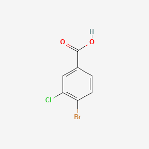 Chemical structure of 4-Bromo-3-chlorobenzoic Acid