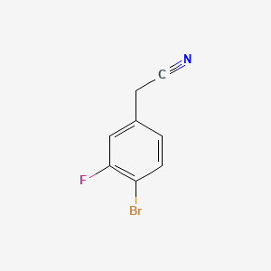 Chemical structure of 4-Bromo-3-fluorophenylacetonitrile