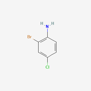 Chemical structure of 2-Bromo-4-chloroaniline
