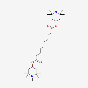 Chemical structure of Bis(1,2,2,6,6-pentamethyl-4-piperidyl) sebacate