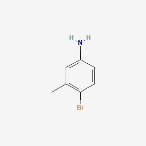 Chemical structure of 4-Bromo-3-methylaniline