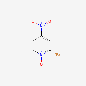 Chemical structure of 2-Bromo-4-nitropyridine N-oxide