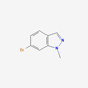 Chemical structure of 6-bromo-1-methylindazole