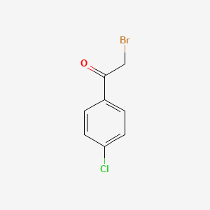 Chemical structure of p-Chlorophenacyl bromide