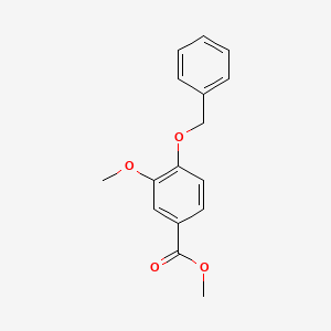 Chemical structure of Methyl 4-(benzyloxy)-3-methoxybenzoate