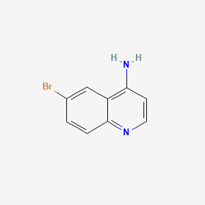 Chemical structure of 4-Amino-6-bromoquinoline