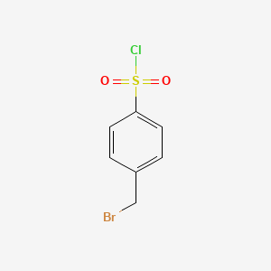 Chemical structure of 4-(Bromomethyl)benzenesulfonyl Chloride