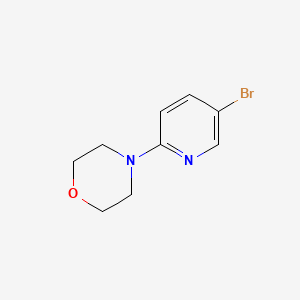 Chemical structure of 4-(5-Bromopyridin-2-yl)morpholine