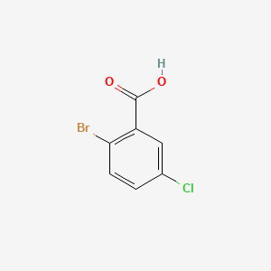 Chemical structure of 2-Bromo-5-chlorobenzoic Acid