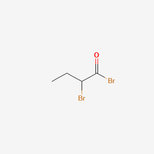 Chemical structure of 2-Bromobutyryl Bromide