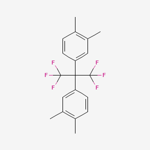 Chemical structure of 2,2-Bis(3,4-dimethylphenyl)hexafluoropropane
