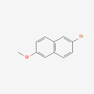 Chemical structure of 2-Bromo-6-methoxynaphthalene