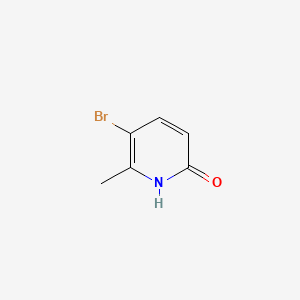 Chemical structure of 3-Bromo-6-hydroxy-2-methylpyridine