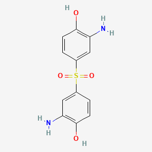 Chemical structure of 4,4'-Sulphonylbis(2-aminophenol)