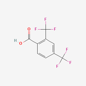 Chemical structure of 2,4-Bis(trifluoromethyl)benzoicacid