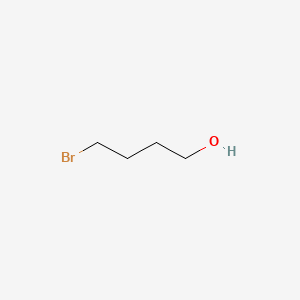 Chemical structure of 4-Bromo-1-butanol (contains varying amounts of Tetrahydrofuran)