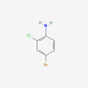 Chemical structure of 4-Bromo-2-chloroaniline