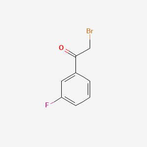 Chemical structure of 3-Fluorophenacyl bromide