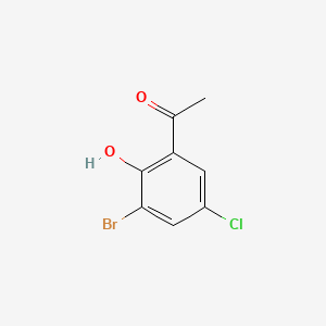 Chemical structure of 3'-Bromo-5'-chloro-2'-hydroxyacetophenone