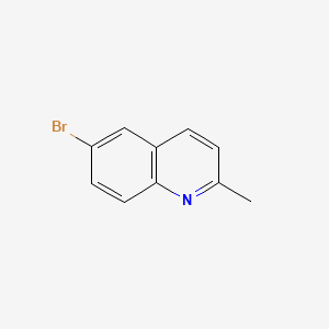 Chemical structure of 6-Bromo-2-methylquinoline