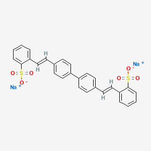 Chemical structure of 4,4’-Bis(2-sulfostyryl)biphenyl Disodium