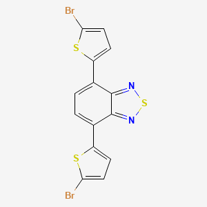 Chemical structure of 4,7-Bis(5-bromo-2-thienyl)-2,1,3-benzothiadiazole