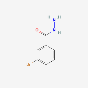 Chemical structure of 3-Bromobenzoic hydrazide