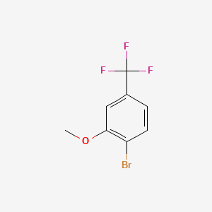 Chemical structure of 2-Bromo-5-(trifluoromethyl)anisole