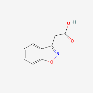 Chemical structure of 1,2-Benzisoxazole-3-acetic Acid