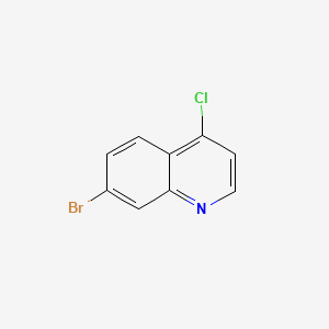 Chemical structure of 7-bromo-4-chloroquinoline