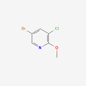 Chemical structure of 5-Bromo-3-chloro-2-methoxypyridine