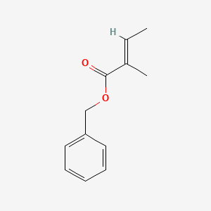 Chemical structure of Benzyl tiglate