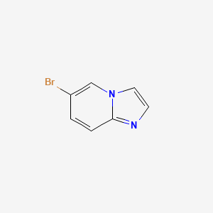 Chemical structure of 6-bromoimidazo[1,2-a]pyridine