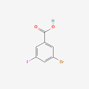 Chemical structure of 3-Bromo-5-iodobenzoic Acid