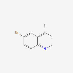 Chemical structure of 6-Bromo-4-methylquinoline