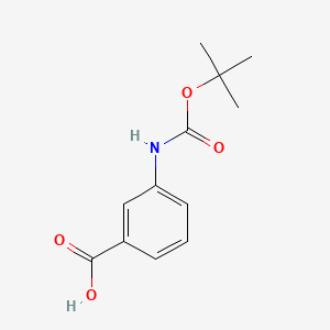 Chemical structure of Boc-3-Abz-OH
