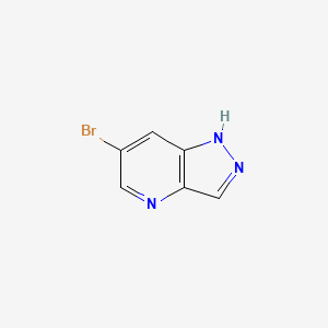 Chemical structure of 6-Bromo-1H-pyrazolo[4,3-b]pyridine