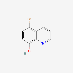 Chemical structure of 8-Quinolinol, 5-bromo-