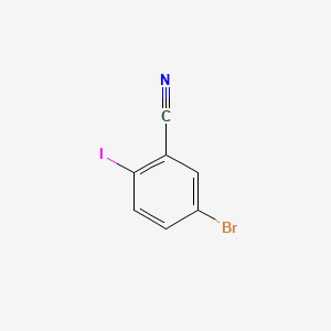Chemical structure of 5-Bromo-2-iodobenzonitrile