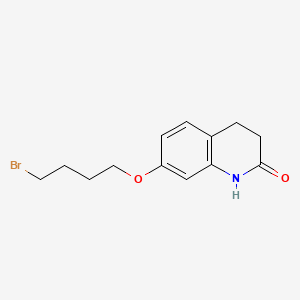 Chemical structure of 7-(4-Bromobutoxy)-3,4-dihydro-2(1H)-quinolinone