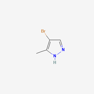 Chemical structure of 4-Bromo-3-methyl-1H-pyrazole